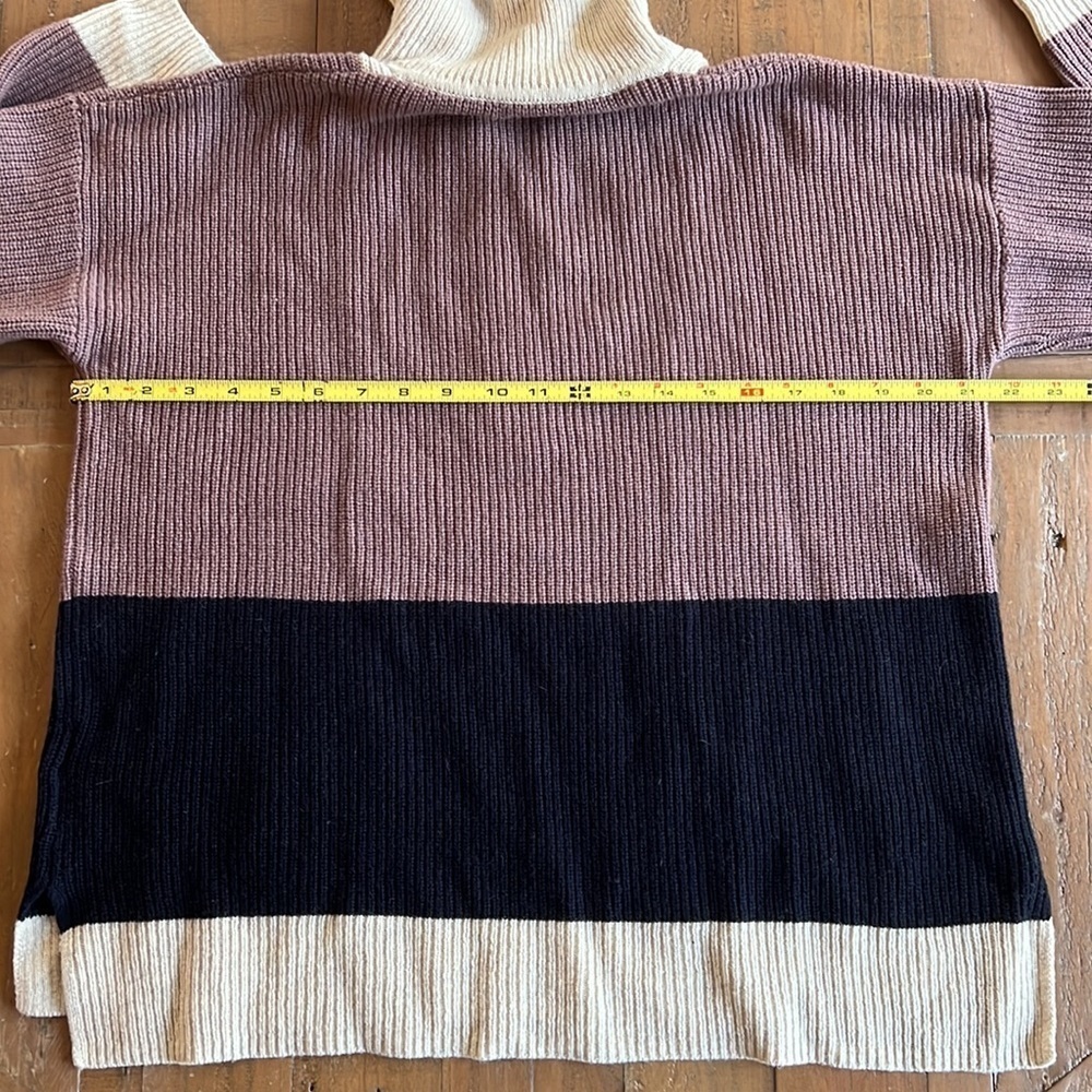 Madewell glenbrook half zip colorblock sweater - Picture 9 of 14